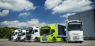 Armstrong Logistics completes its Volvo powertrain line up with new Volvo FH Aero (right)