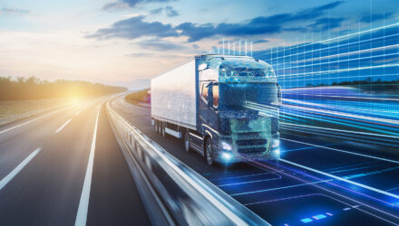 Autonomous truck image