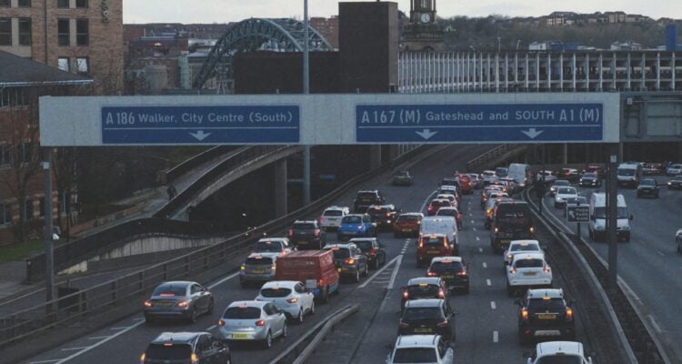 Traffic Jam in Gateshead