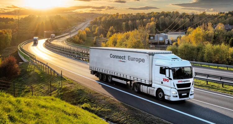 Connect Europe truck on the road