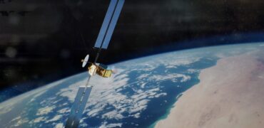 Satellite orbiting Earth