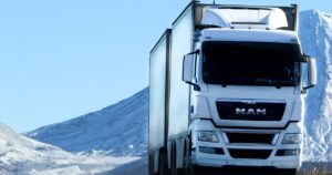 MAN truck on the road