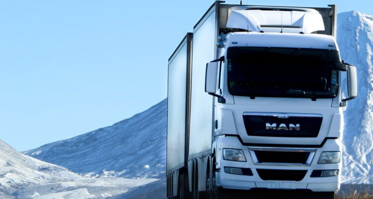 MAN truck on the road