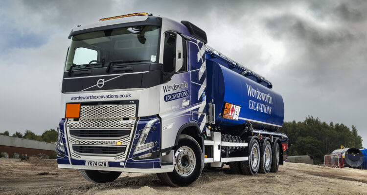 Wordsworth Excavations has taken delivery of a new Volvo FH 500 8x4 rear-steer rigid fuel tanker