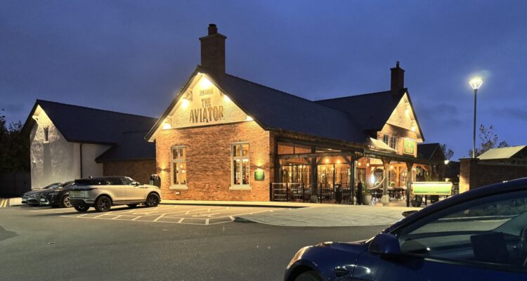 The Aviator pub in Stockport