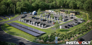 InstaVolt’s Electric Vehicle (EV) ultra-rapid charging superhub at Three Maids Hill, Winchester