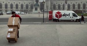 dpd driver making a delivery