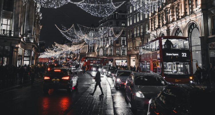 Central London at Christmas