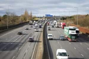 A busy motorway