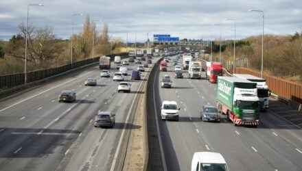 A busy motorway