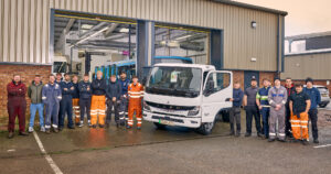 Students with their new FUSO eCantor