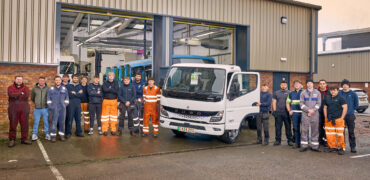 Students with their new FUSO eCantor