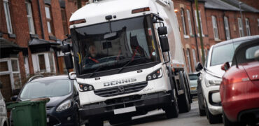A Dennis Eagle refuse truck