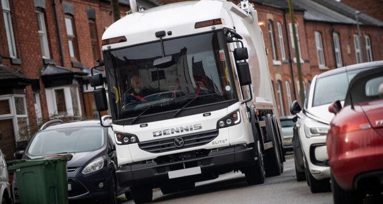 A Dennis Eagle refuse truck
