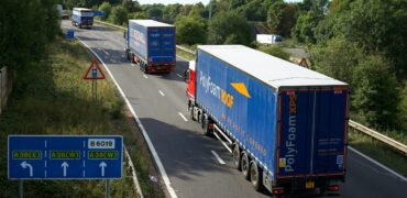 Three HGVs on a road, Boosting driver retention