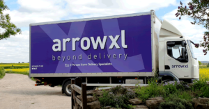 ArrowXL truck parked outside a house