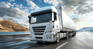 AI generated image of an HGV