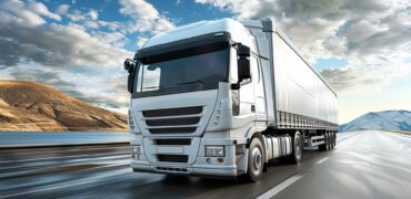 AI generated image of an HGV