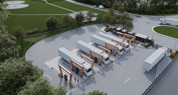 Proposed Milence Panattoni commercial vehicle charging hub