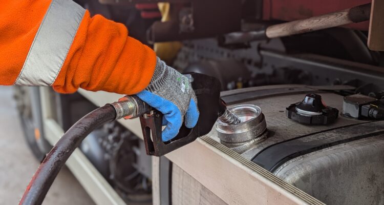 Refuelling a Biffa Wasteater with HVO at Coventry Transfer Station