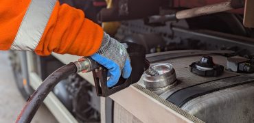 Refuelling a Biffa Wasteater with HVO at Coventry Transfer Station