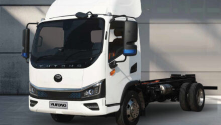The Yutong 7.5-tonne electric truck