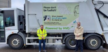 HVO powered refuse collection vehicle
