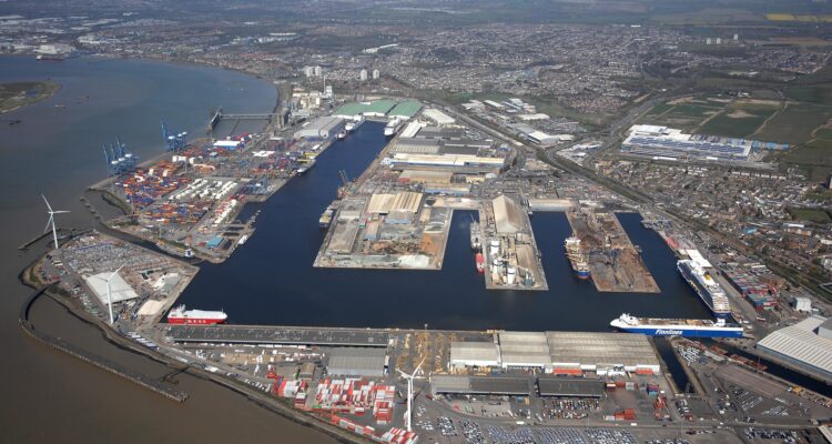 The Port of Tilbury, London, photo credit Forth Ports Limited