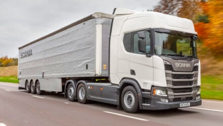 Scania UK made its presence known at Road Transport Expo