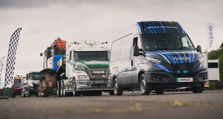 IVECO eDaily tows a record breaking 153 tonnes