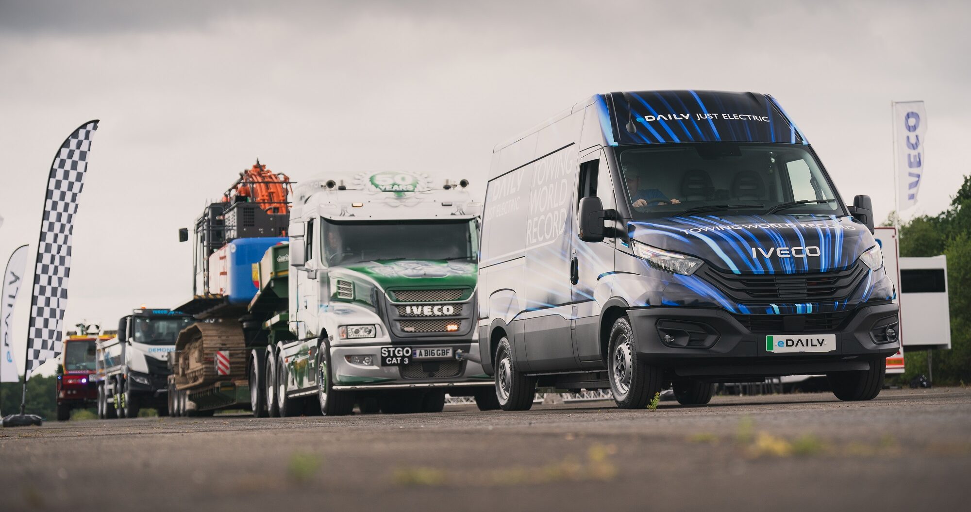 IVECO eDaily tows a record breaking 153 tonnes