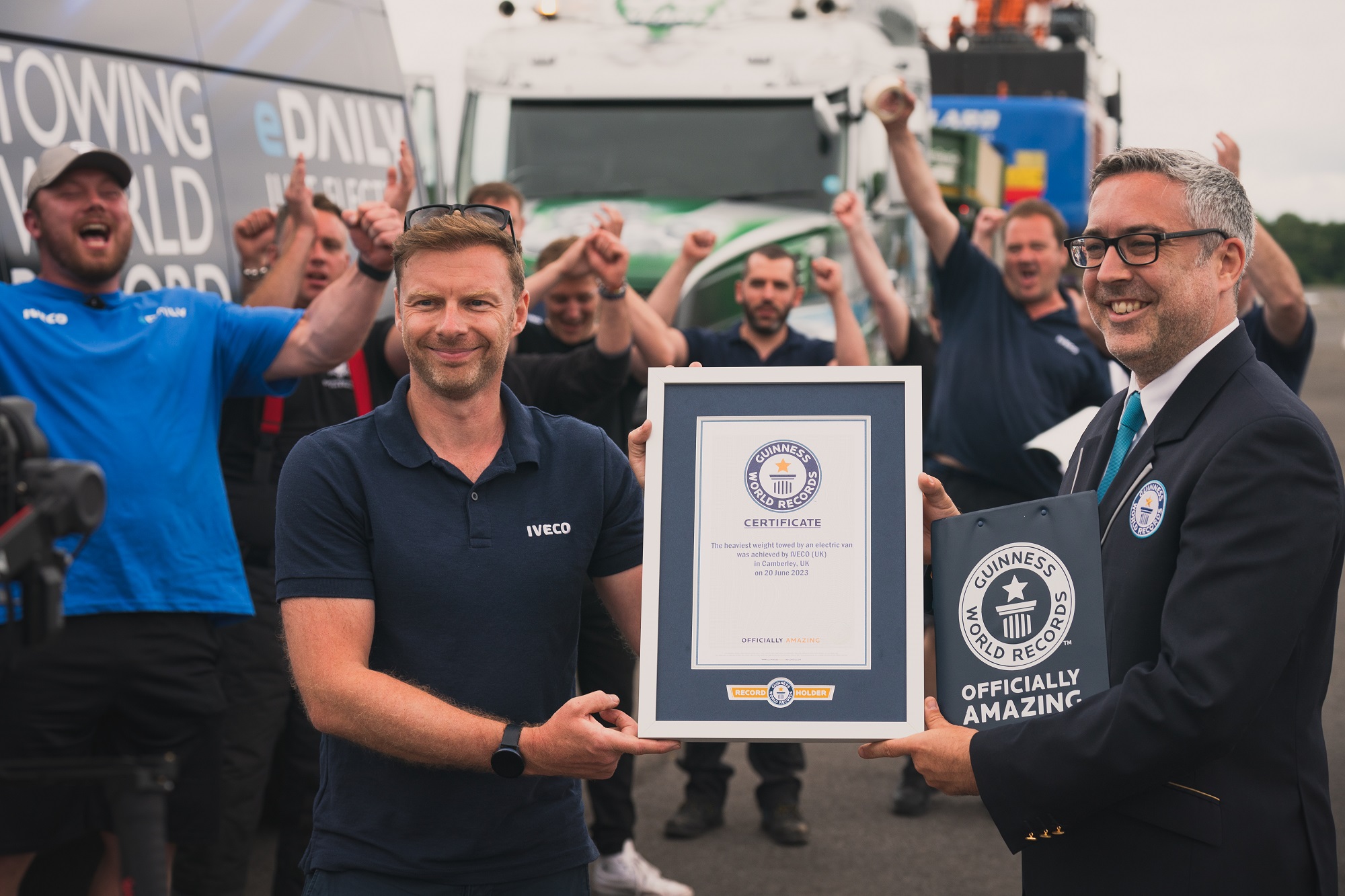IVECO eDaily tows a record breaking 153 tonnes