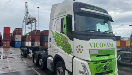 Vicovanu Transport has expanded its container transport capacity with the delivery of 15 new Krone Box Liner sliding chassis trailers