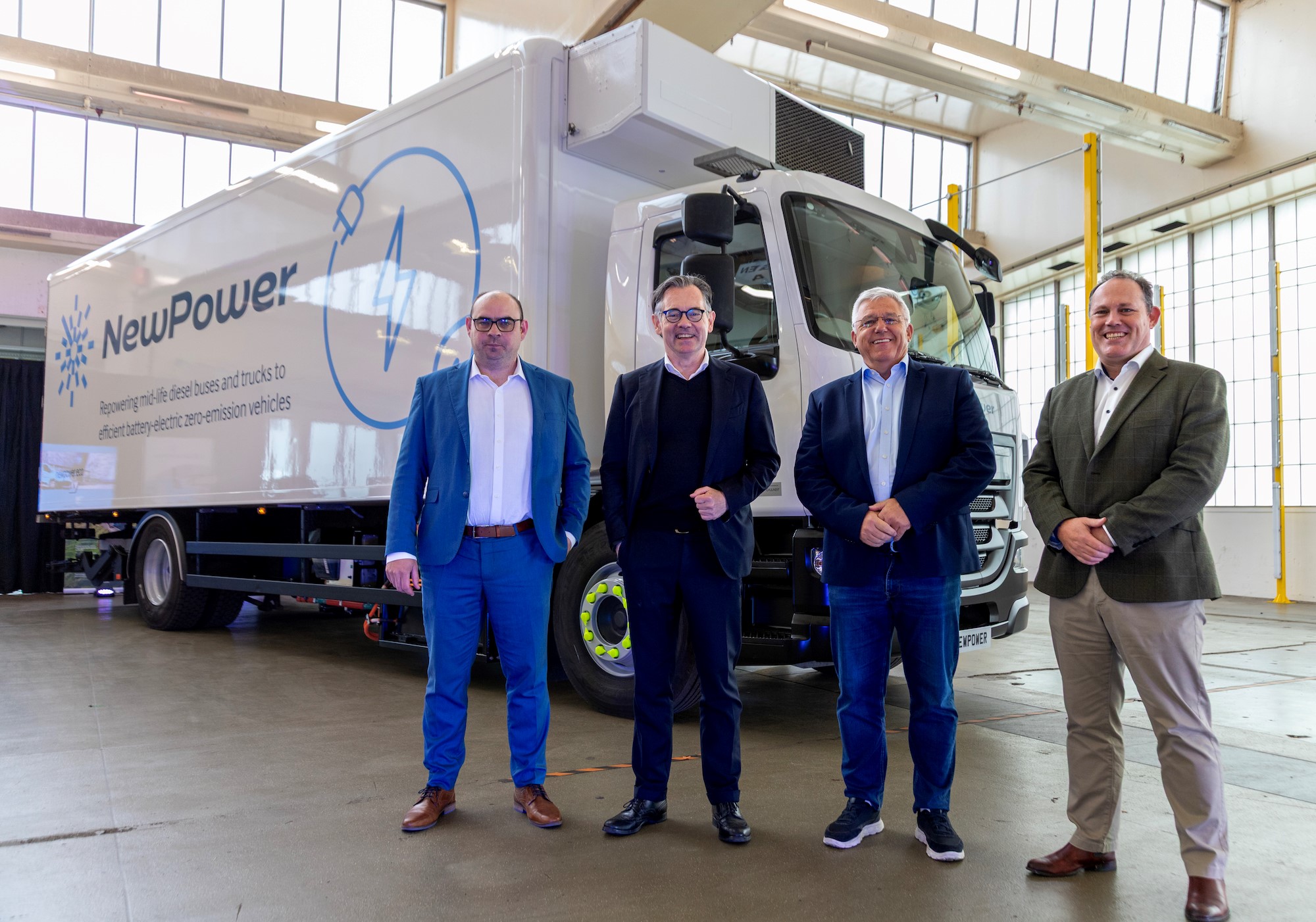 Wrightbus launches first repowered electric truck