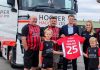Hooper Haulage with Lincoln City FC executive Bobby Coppings