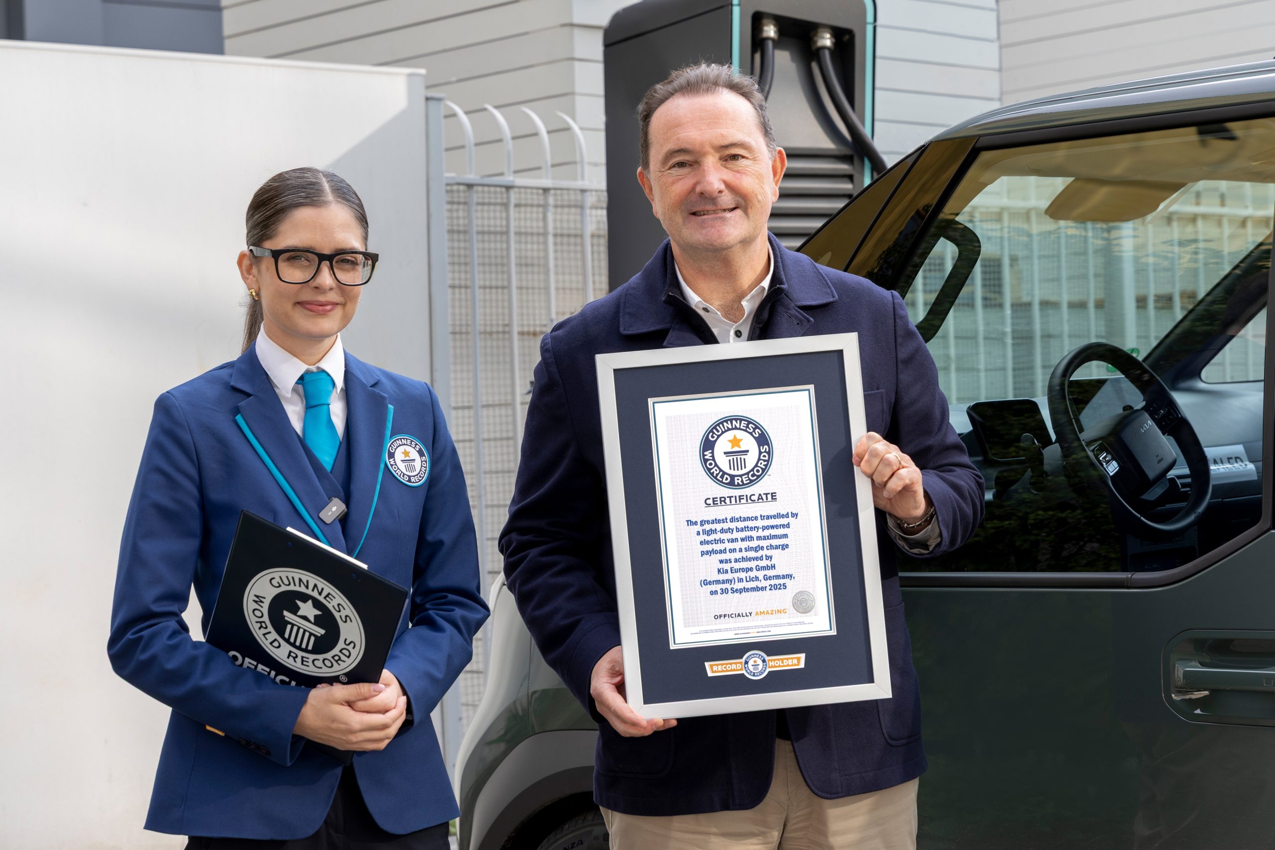 The Kia PV5 Cargo sets a Guinness World Record