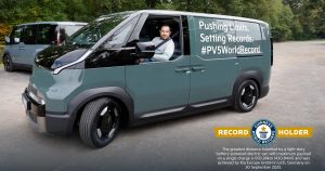 The Kia PV5 Cargo sets a Guinness World Record