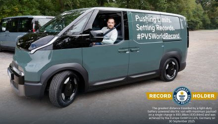 The Kia PV5 Cargo sets a Guinness World Record