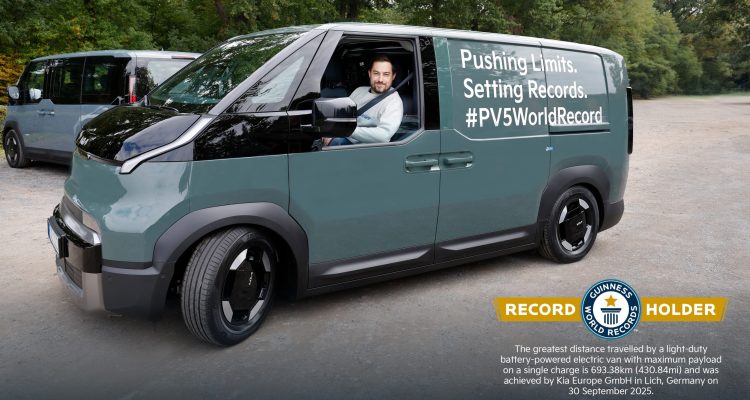 The Kia PV5 Cargo sets a Guinness World Record