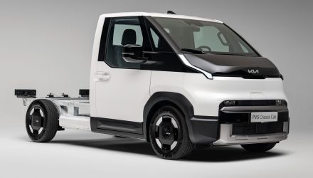 Kia unveils PV5 Chassis Cab at SOLUTRANS 2025 as electric PBV strategy accelerates