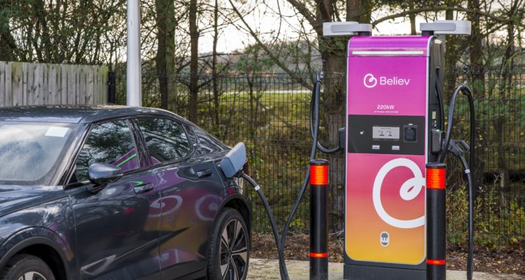 Believ installs Ultra Rapid Charging hub in Aberdeen