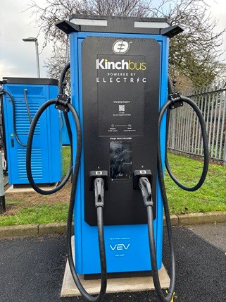 Kinchbus Electric chargers powered by VEV
