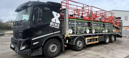 X-Hire Platforms takes delivery of a new Volvo FMX beavertail