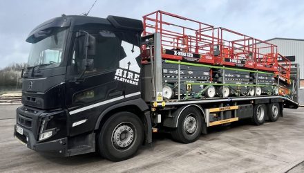 X-Hire Platforms takes delivery of a new Volvo FMX beavertail
