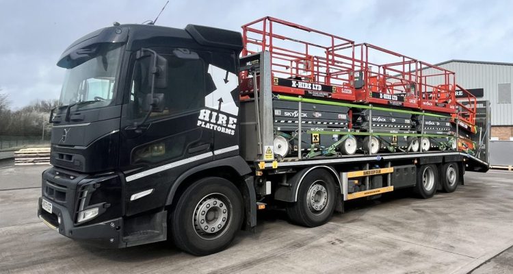 X-Hire Platforms takes delivery of a new Volvo FMX beavertail