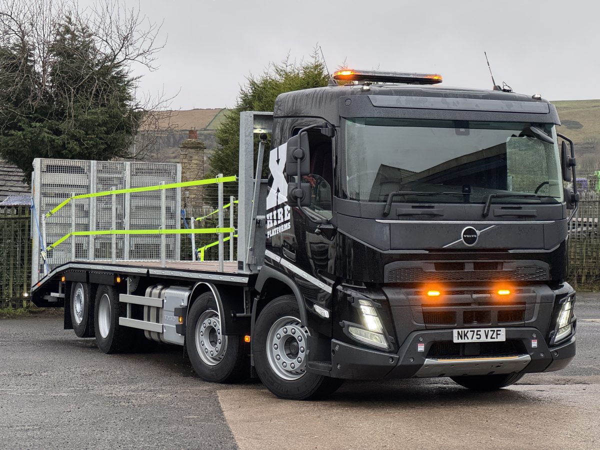 X-Hire Platforms takes delivery of a new Volvo FMX beavertail