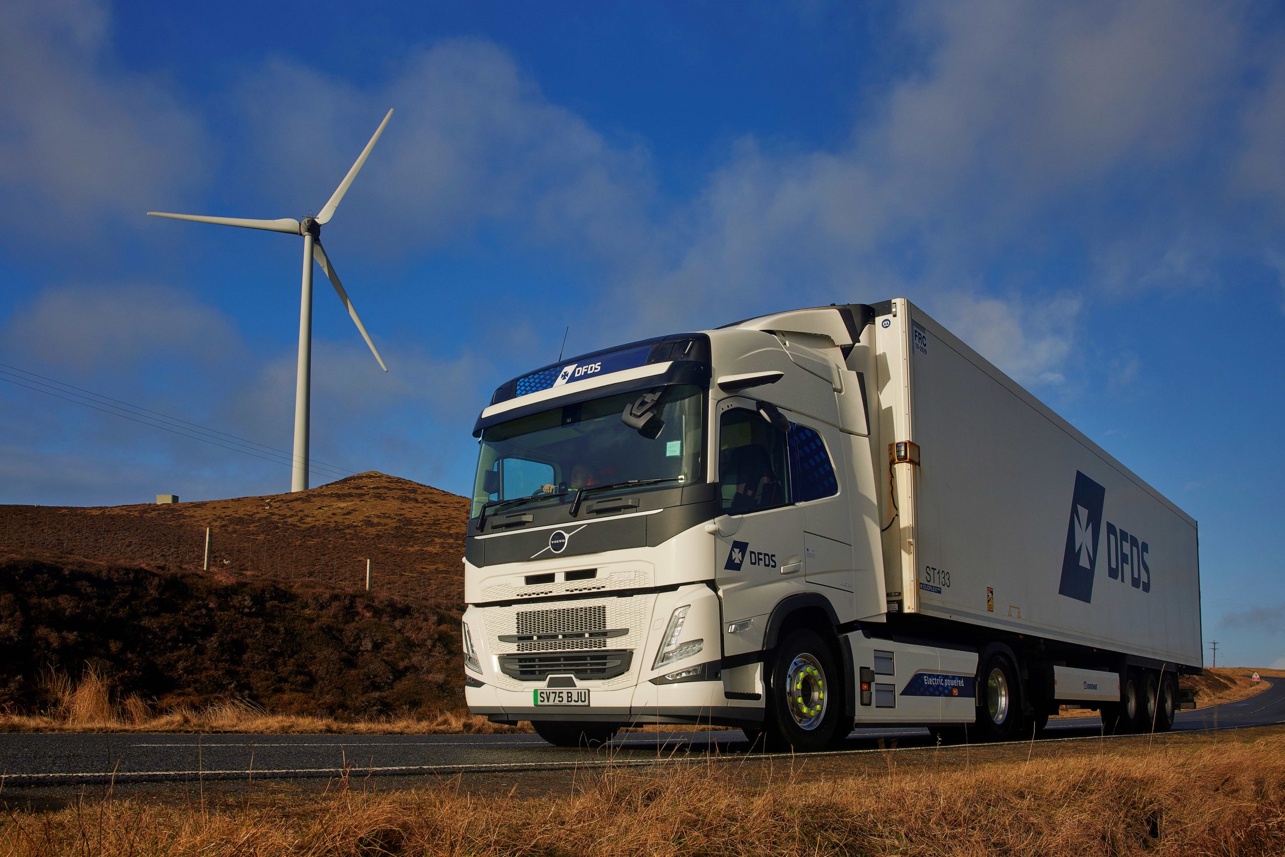 DFDS Introduces Shetland’s First Electric Heavy-Duty Truck