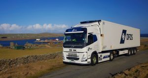 DFDS Introduces Shetland’s First Electric Heavy-Duty Truck