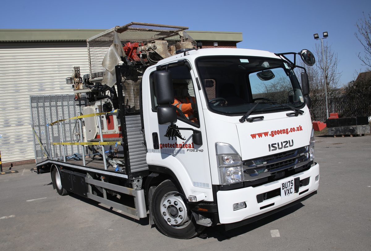 Geotechnical Engineering takes delivery of four Isuzu F135.240 trucks