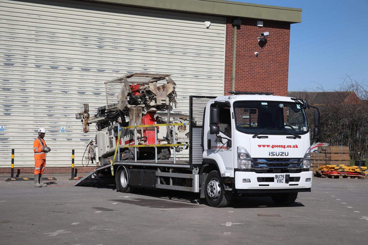 Geotechnical Engineering takes delivery of four Isuzu F135.240 trucks